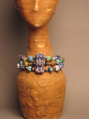 Multi-Strand of Warring States Glass Beads Necklace